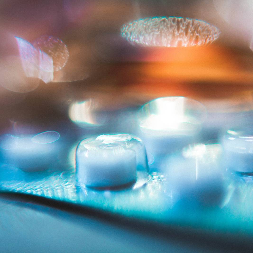macro photography of glasses on tray